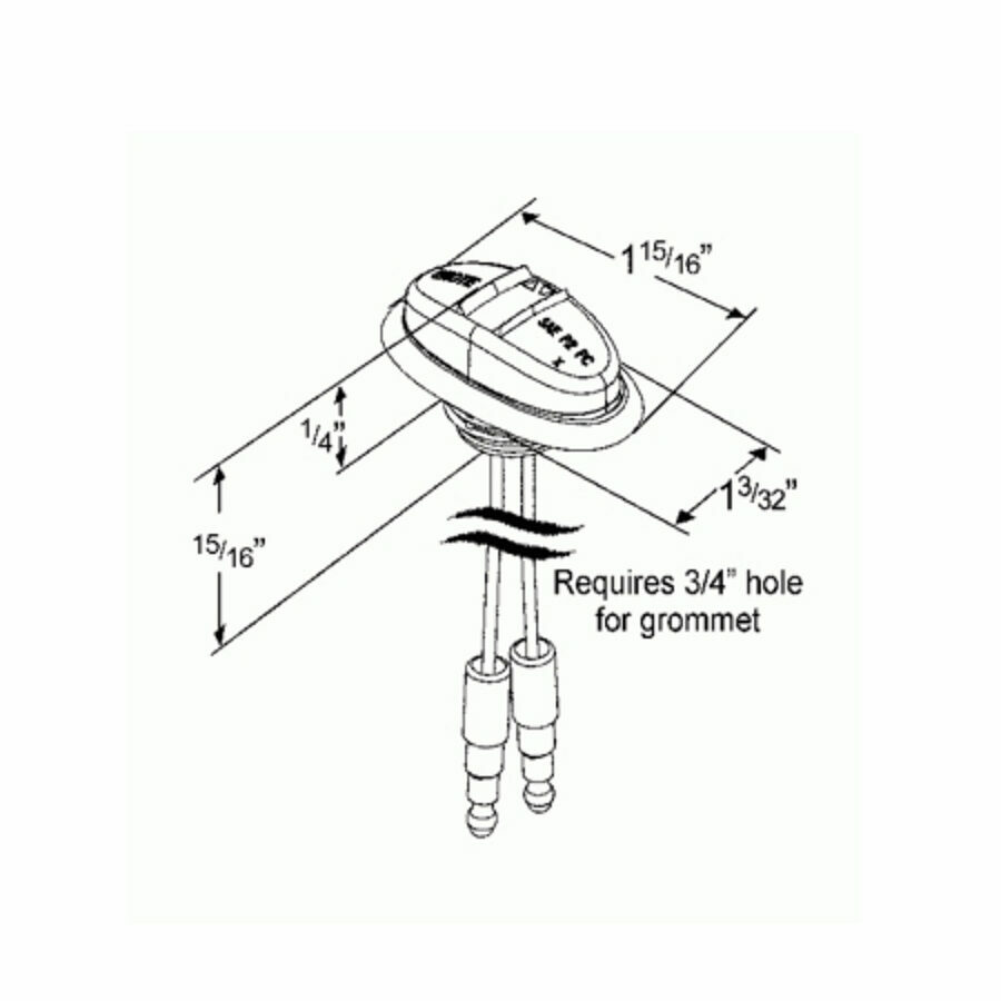 LED RED DUAL UPPER ID/STOP LAMP CLEARANCE MARKER