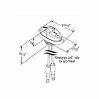 LED RED DUAL UPPER ID/STOP LAMP CLEARANCE MARKER