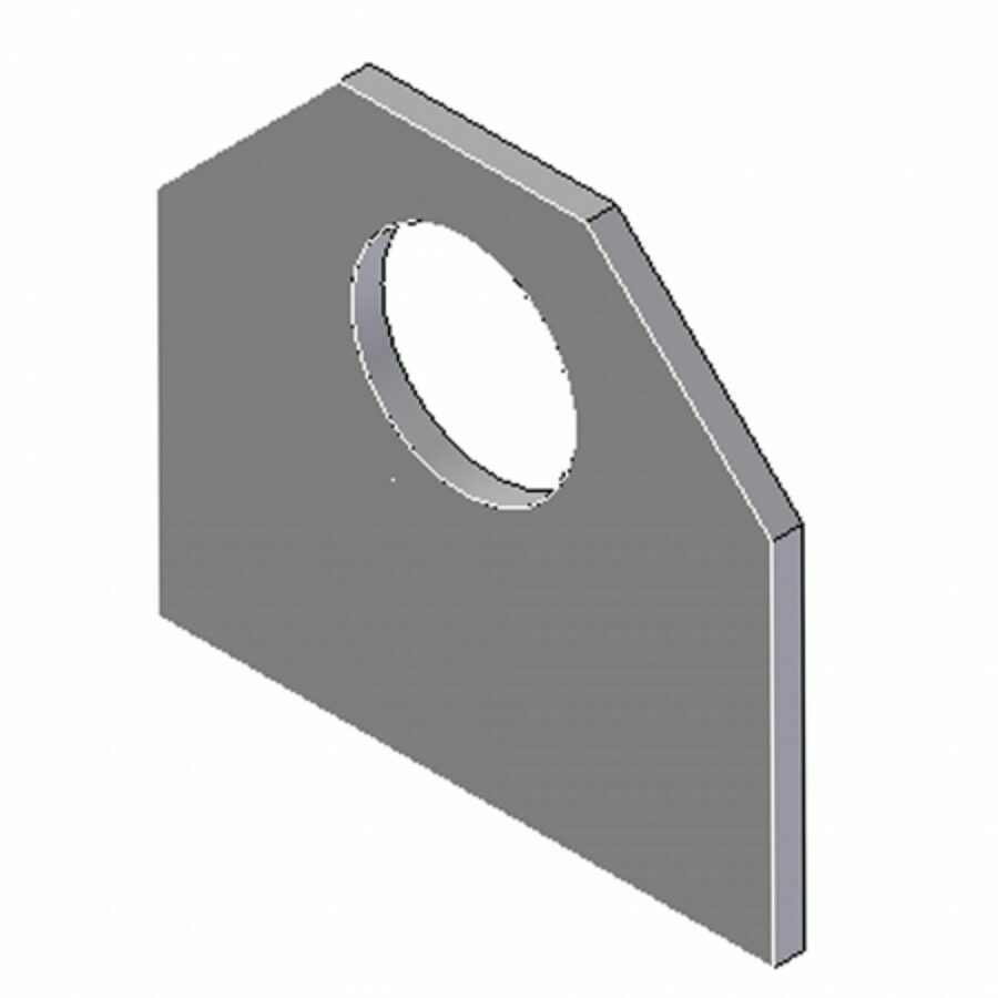 STRAIGHT TRUCK COUPLER PLATE 1/4" A36