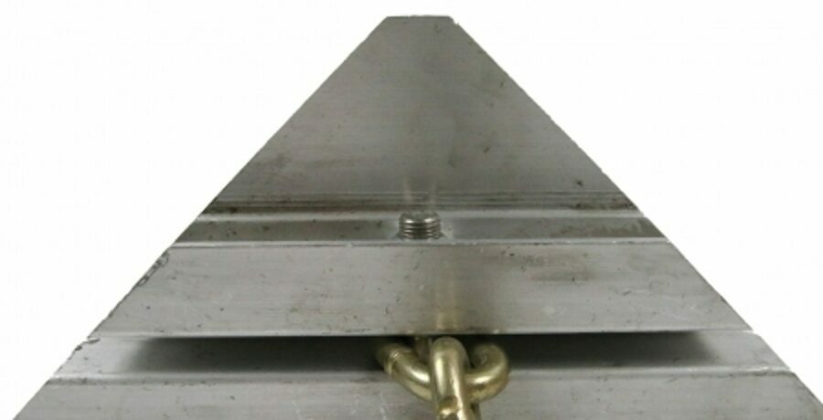 SAFETY CHAIN ASSEMBLY, SMOOTH SIDE, SHEET & POST