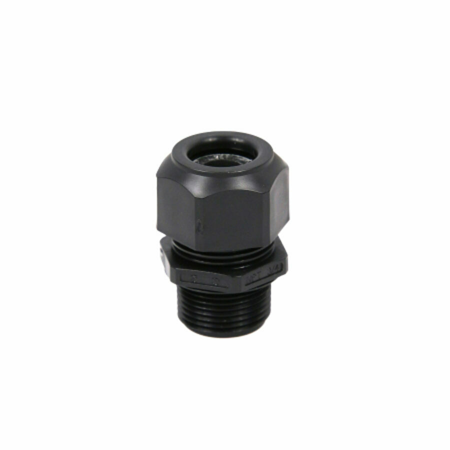 COMPRESSION FITTING 3/4", BLACK MAX DIAMETER .485" MIN DIAMETER .25"