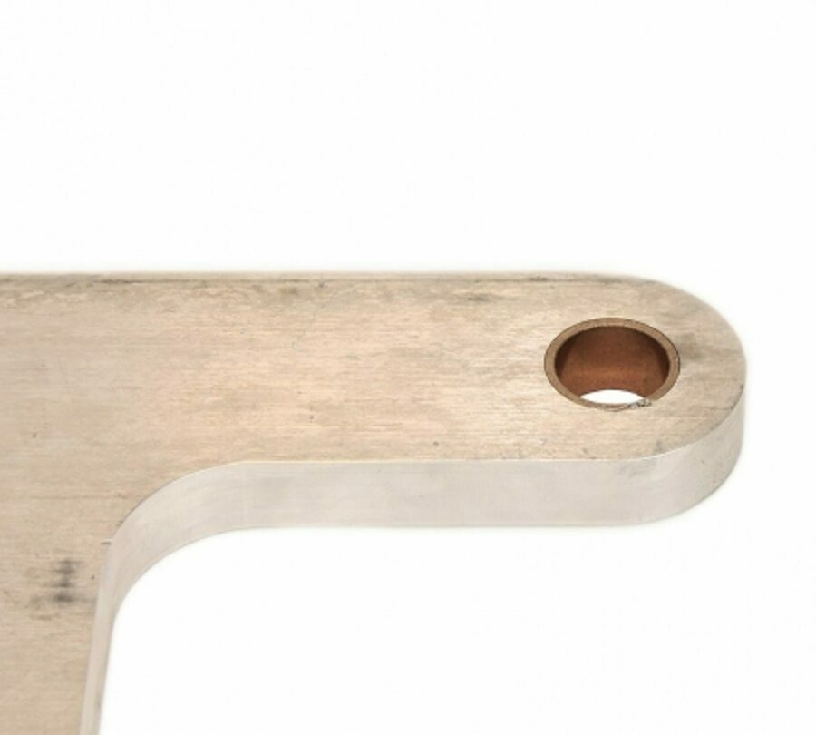 ALUMINUM OVERSLUNG HINGE WITH BEARING, 1/2 ROUND, 4.8