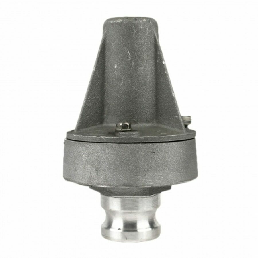 RELIEF VALVE 2", 15 PSI MALE CAM LOCK ADAPTER, WHITE FDA