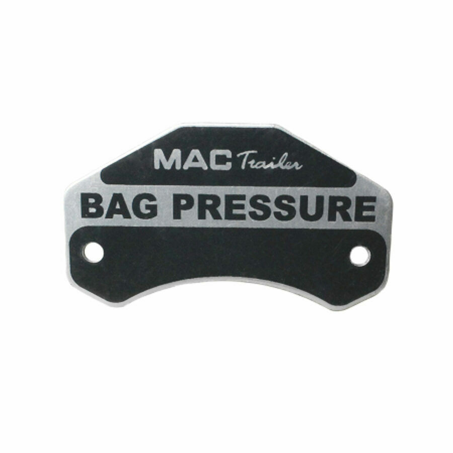 DECAL "BAG PRESSURE" GLADHAND SS RIVET