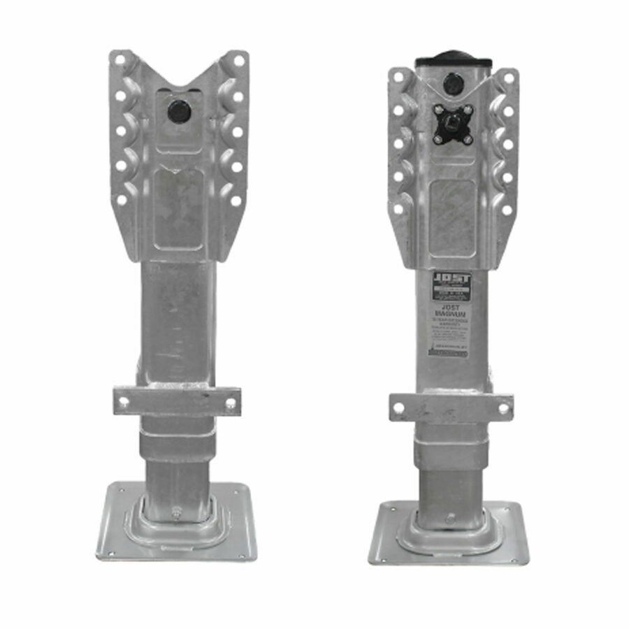 LANDING GEAR JOST H451 LOW PRO, REVERSE MOUNT CUSHION FOOT, 10YR NO LUBE GALVANIZED
