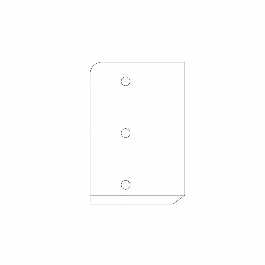 WELD ON REAR BRACKET DETAIL FOR FRONT FENDER