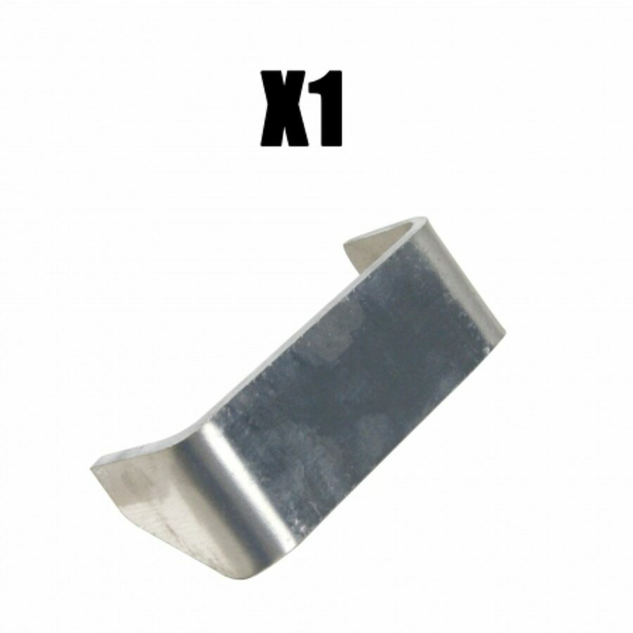 GRATING STEP FOR BULKHEAD MANDOOR, ALUMINUM 1/2 ROUND DUMP