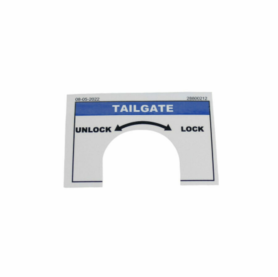 DECAL BALL VALVE "TAILGATE"