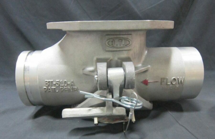 HOPPER TEE ALUMINUM 5X4 SIPHON FLOW BOTTOM DROP PLAIN X GROOVE