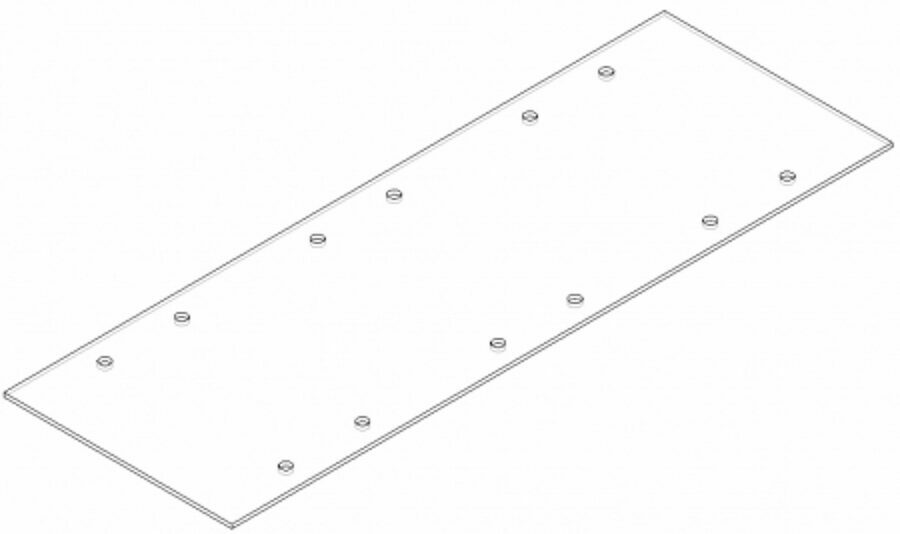 VIBRATOR PLATE, STEEL 42" LONG