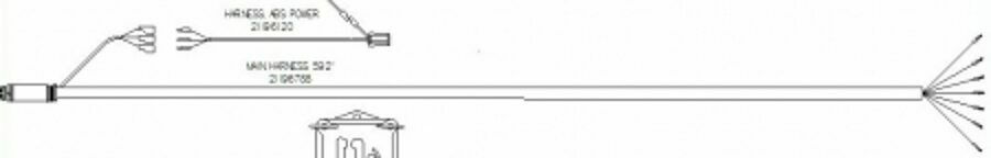 TRUCK-LIGHT MAIN HARNESS W/MARKER & MIDTURN DROPS