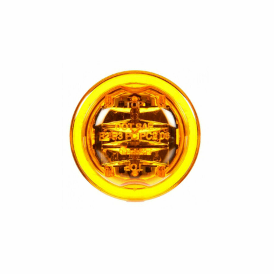 LAMP, LED MODEL 10, 8-DIODE AMBER, HIGH PROFILE, PL-10, 12V