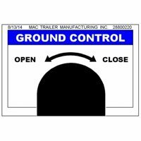 DECAL "GROUND CONTROL OPEN/CLOSE"