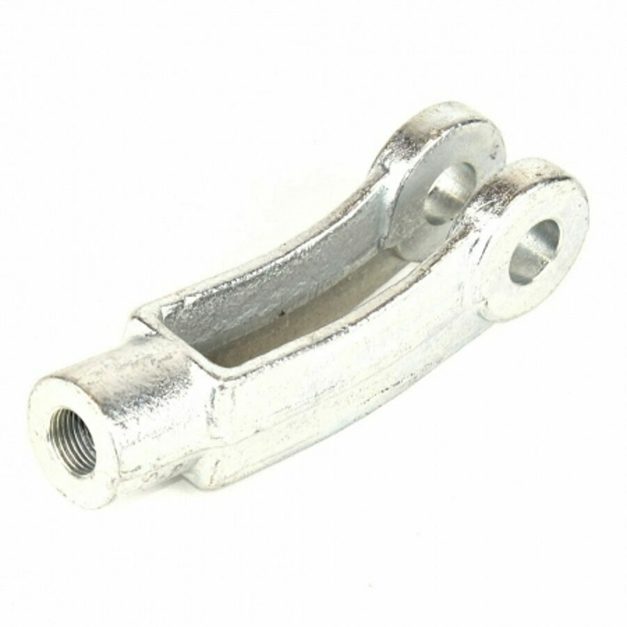 YOKE 5/8-18 1.25 OD ZINC (1010) 45 DEGREE, ELECTRO PLATED-FORGING