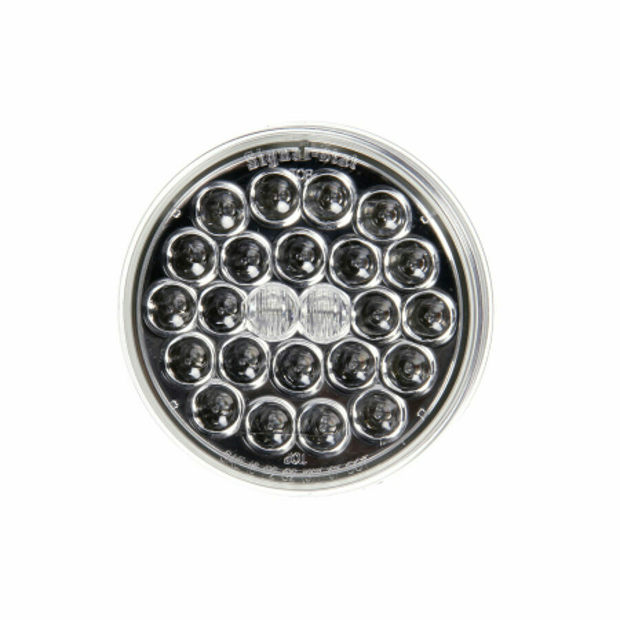 LAMP, LED 4", RED STOP, TURN, TAIL, CLEAR LENS 24 DIODE