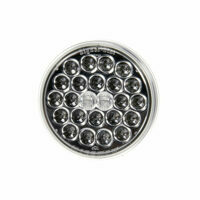 LAMP, LED 4", RED STOP, TURN, TAIL, CLEAR LENS 24 DIODE