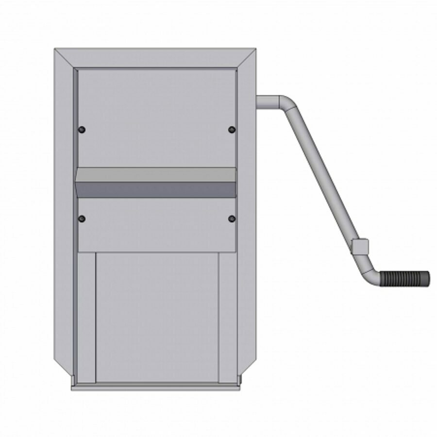 COAL DOOR ASSEMBLY 12", SMOOTH SIDE WITH FLOW CONTROL