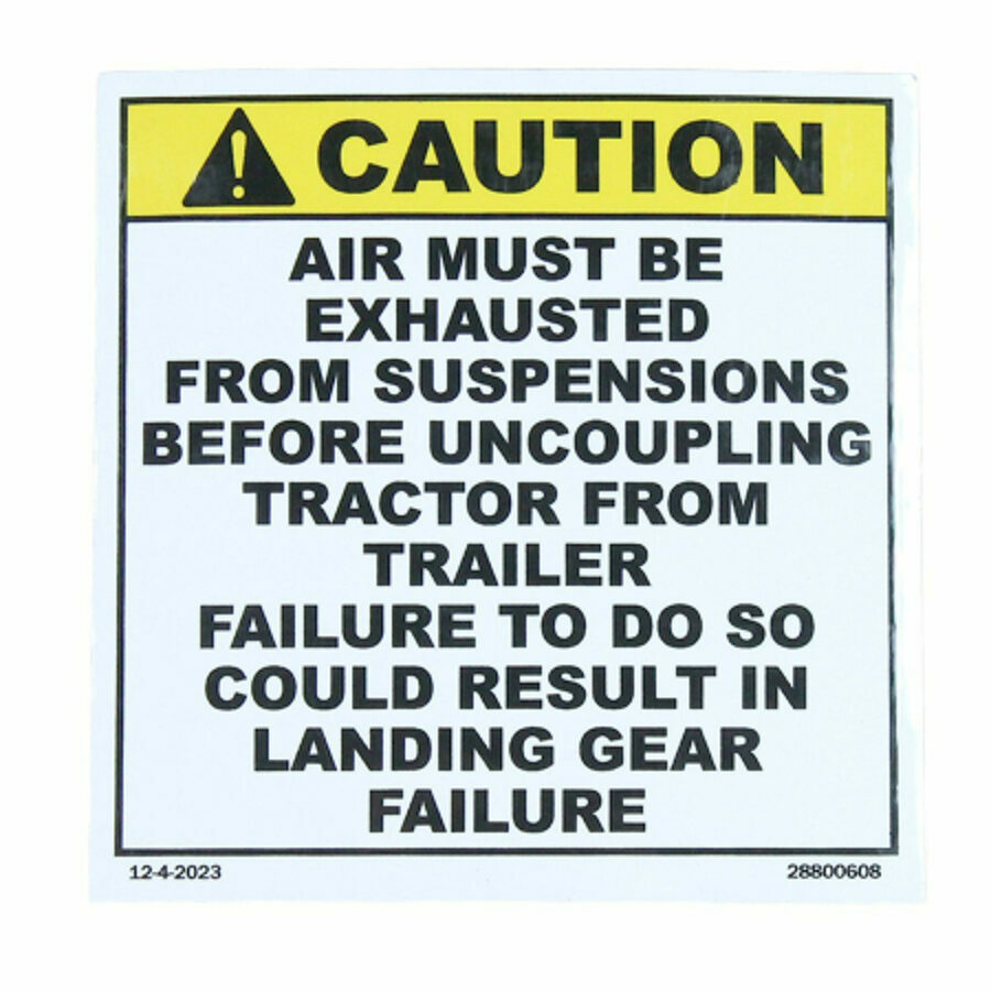 DECAL "DOLLY CAUTION"