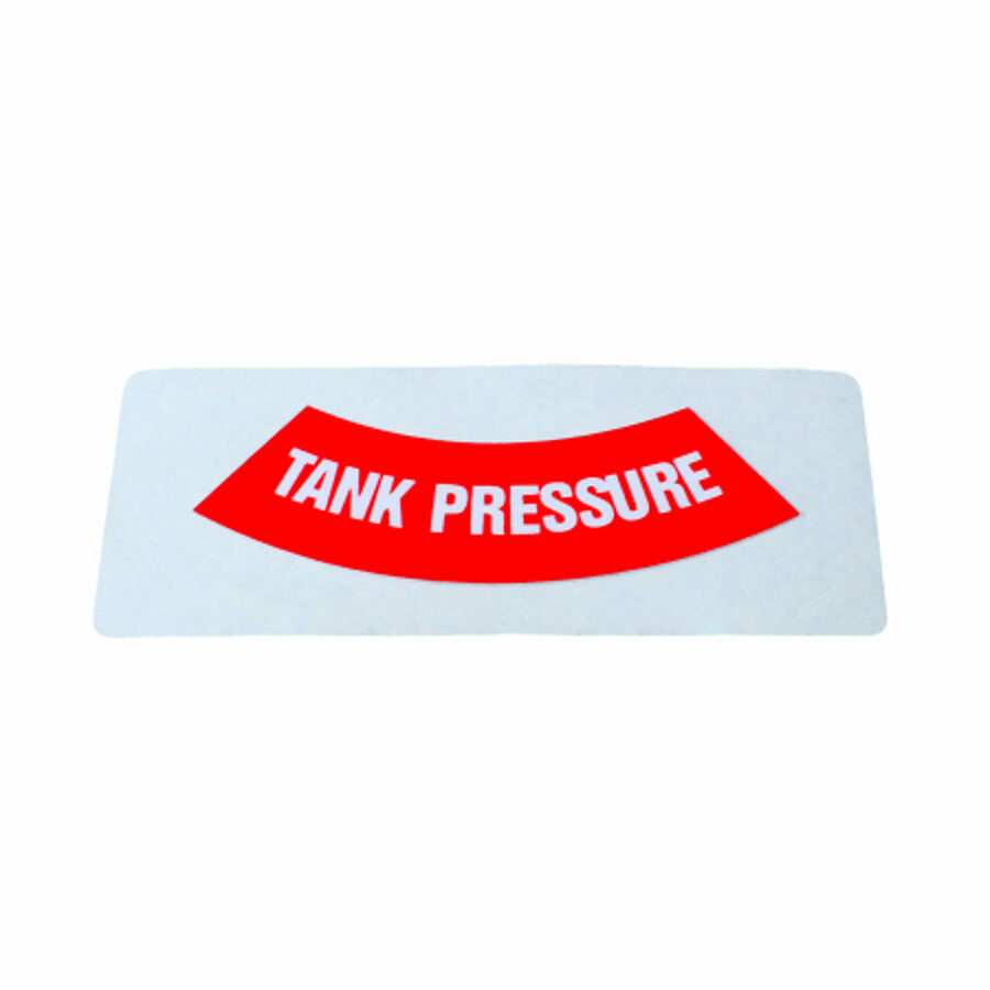DECAL "TANK PRESSURE"