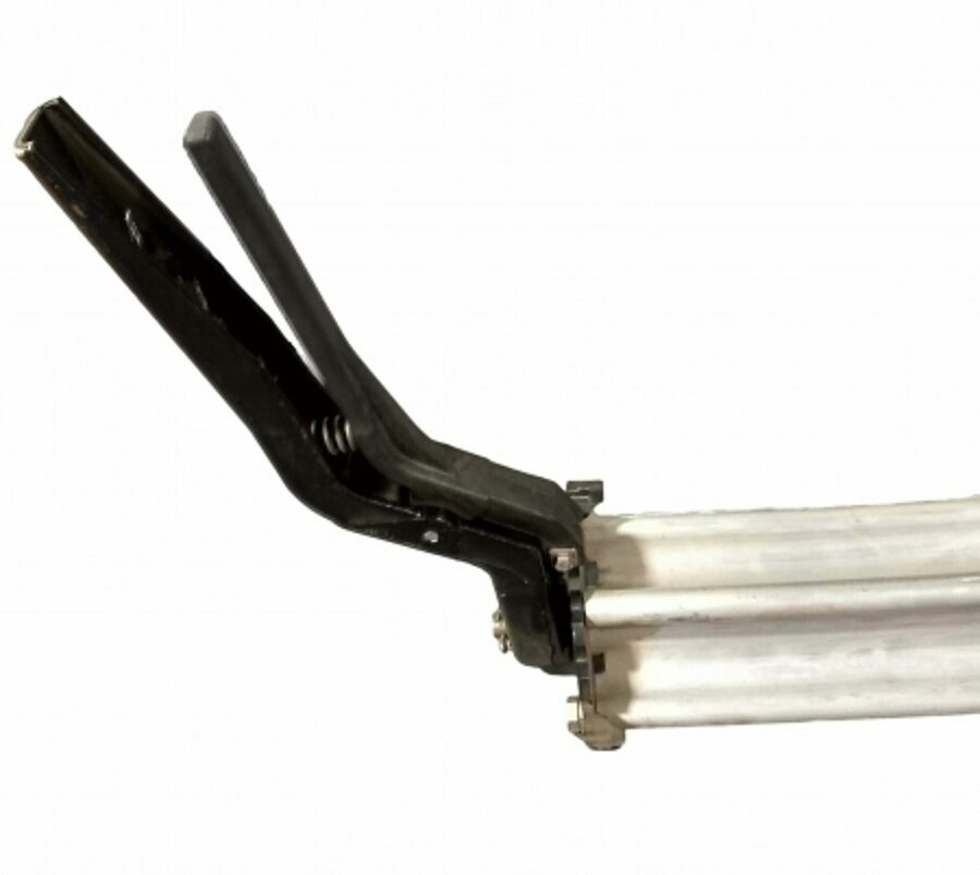 BUTTERFLY VALVE 6", BLACKMAXX, ALLO DISC, WHITE SEAL, 18" EXT. HD ALUMINUM HANDLE