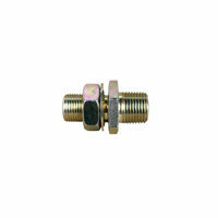 BULKHEAD 1/4" BRASS, 3/4" HOLE SIZE