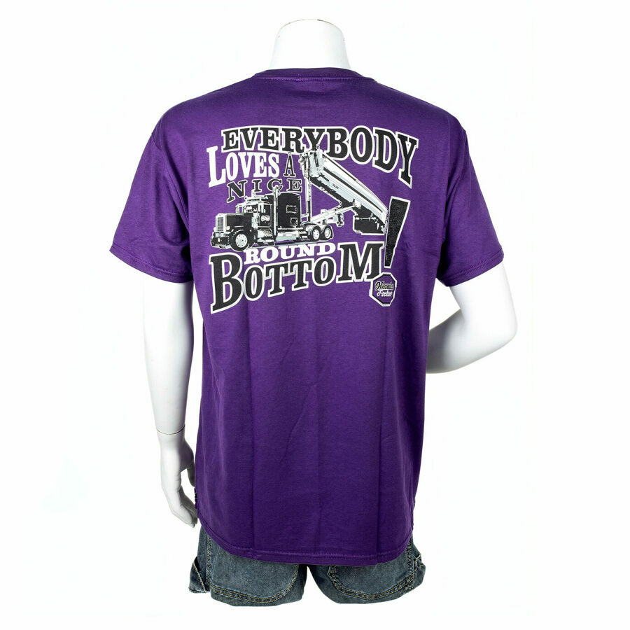 T-SHIRT ROUND BOTTOM PURPLE 2X