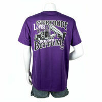 T-SHIRT ROUND BOTTOM PURPLE 2X