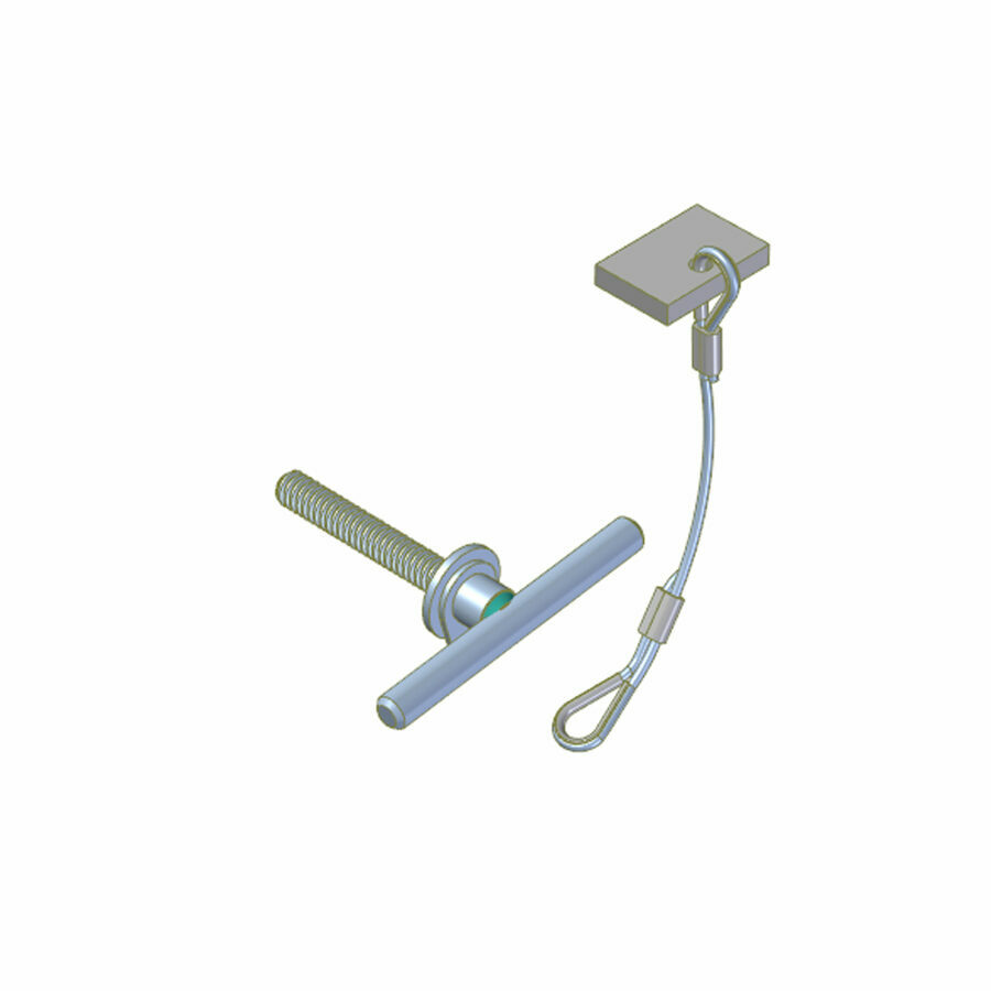 AIR FLOW TAILGATE T-HANDLE ASSEMBLY, W/ CABLE RETAINER