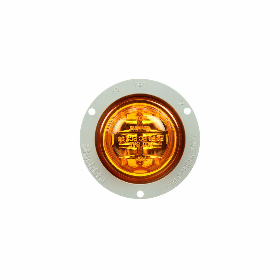 LAMP, 2.5" LED, AMBER MODEL 10, FLANGE MOUNT HIGH PROFILE