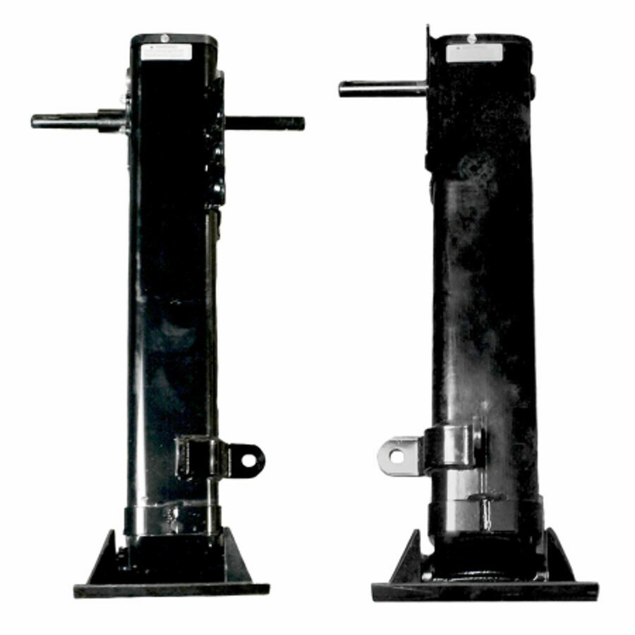 LANDING GEAR JOST 17" UL520, 8 HOLE FLANGE, BLACK POWDER COAT