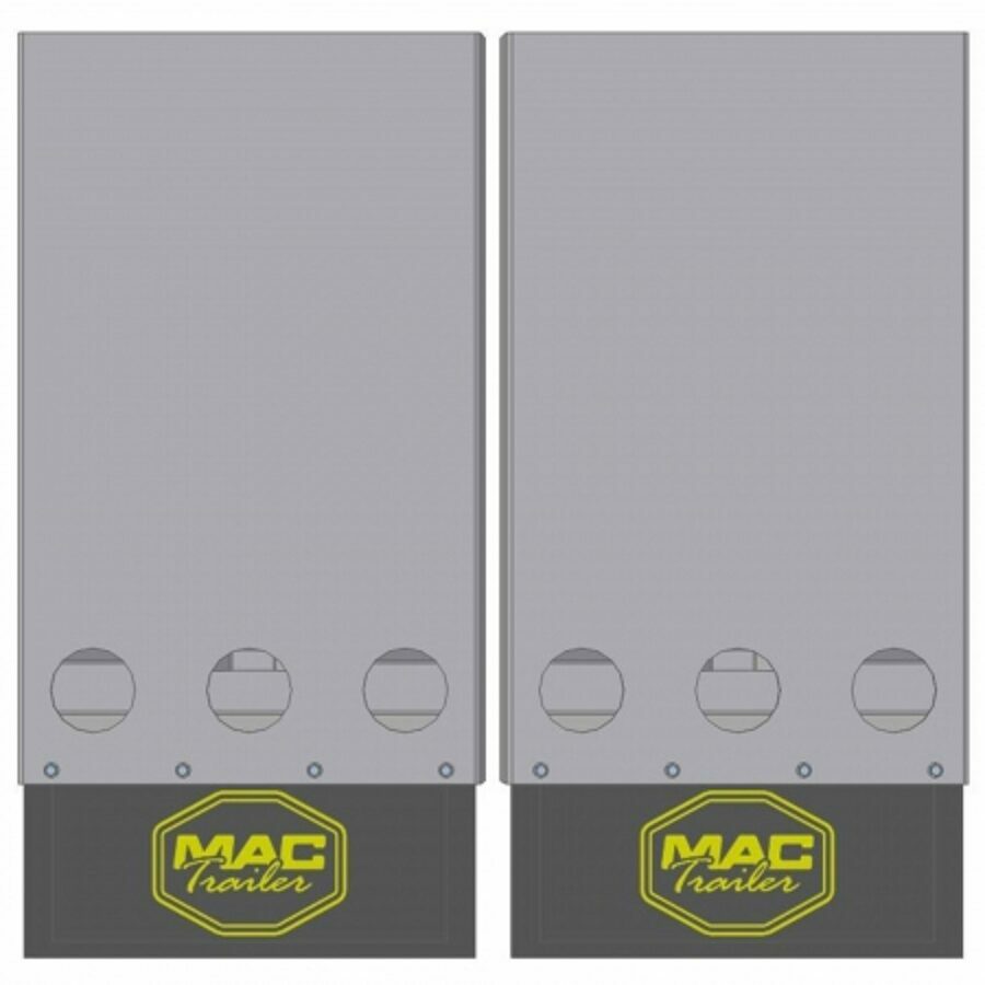 FRONT FLAPS ALUMINUM 40" W/ 3 - 4" LIGHTS