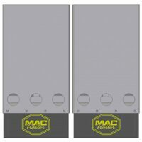 FRONT FLAPS ALUMINUM 40" W/ 3 - 4" LIGHTS