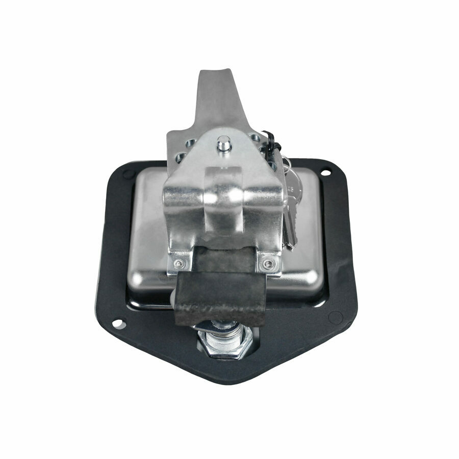 LATCH, STAINLESS T-HANDLE, LOCKING W/ HOLES