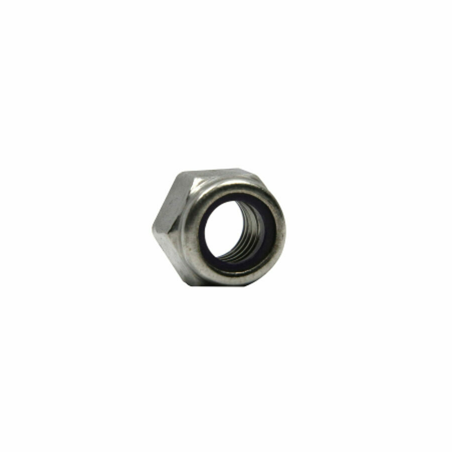 LOCK NUT, NYLON, 3/8-16 SST, 18-8 STAINLESS
