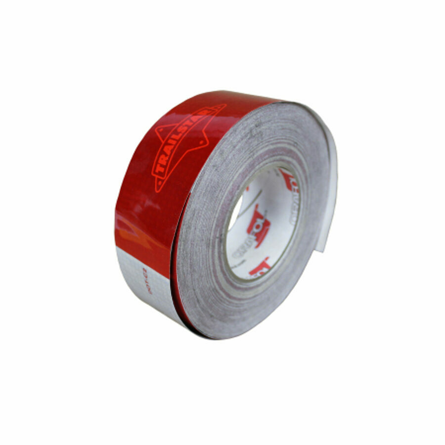 CONSPICUITY, 2" X 150' RED/WHITE W/ TRAILSTAR TAPE 6/6 PATTERN
