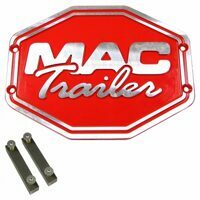 MAC LOGO, FOR STEEL BODY, RED BOLT ON ASSEMBLY COMPLETE