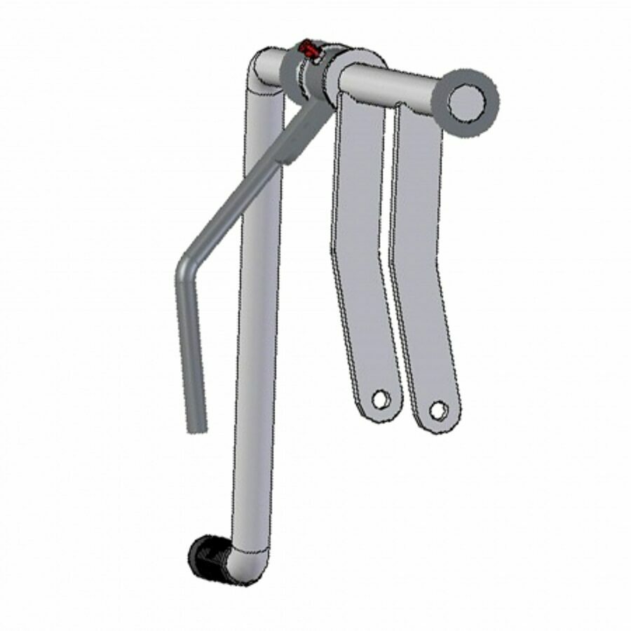 HANDLE ASSEMBLY, COAL DOOR 16",  W/FLOW CONTROL