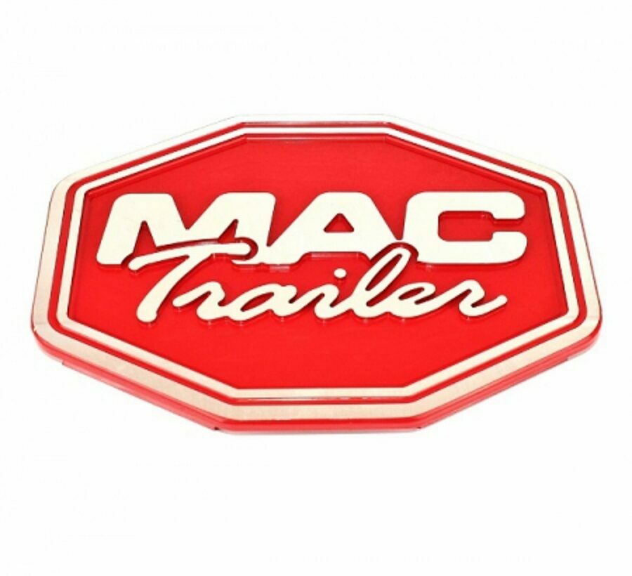 MAC LOGO, MACHINED 13" RED, WELD ON