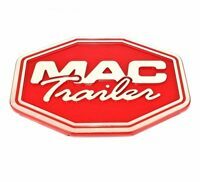 MAC LOGO, MACHINED 13" RED, WELD ON