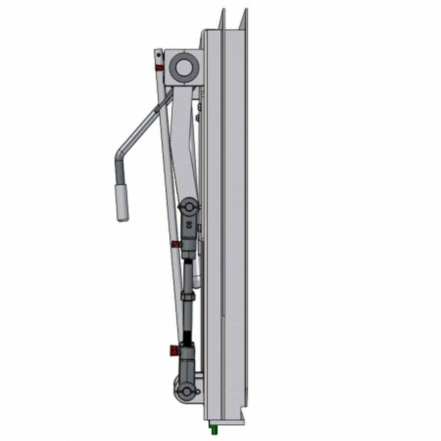 COAL DOOR ASSEMBLY 18", SMOOTH SIDE WITH FLOW CONTROL