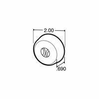 MODEL 30 AMBER, 1 BULB,  2" INCANDESCENT