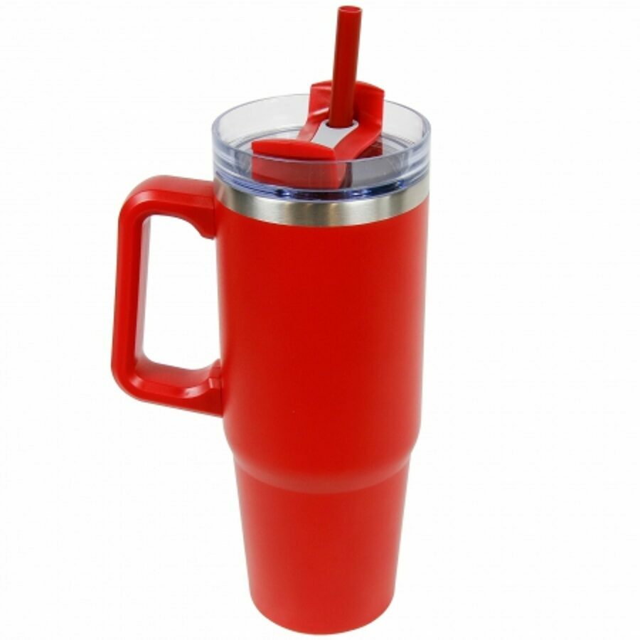 MAC TRAILER TUMBLER, RED 30 OZ W/ STAINLESS & COPPER VACUUM INSULATION