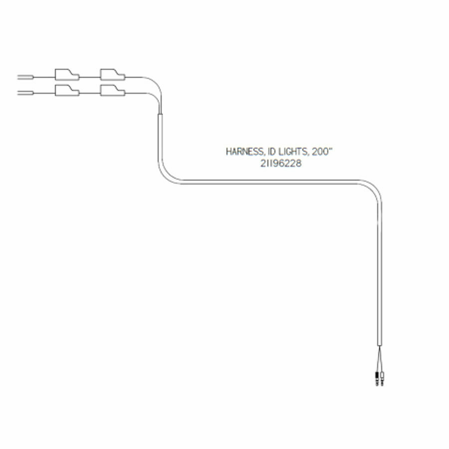 HARNESS, ID LIGHTS, 200"