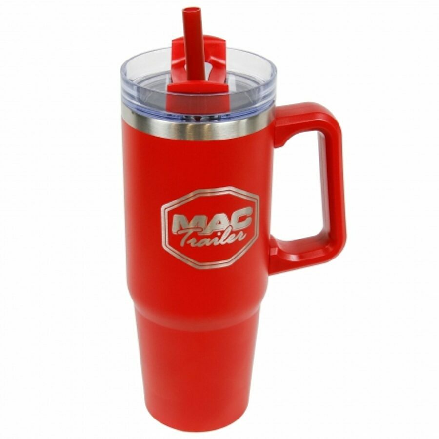 MAC TRAILER TUMBLER, RED 30 OZ W/ STAINLESS & COPPER VACUUM INSULATION