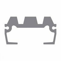 FLOOR SLAT, 2302-3.5" HEAVY CWS 46.5' DOUBLE RUBBER