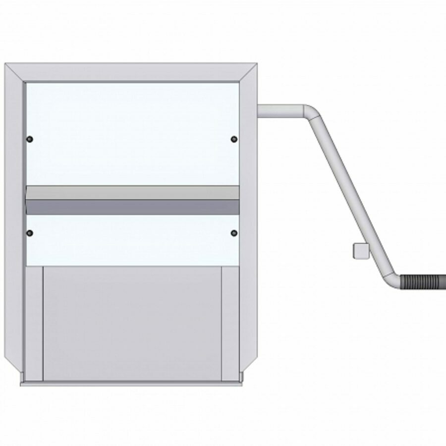COAL DOOR ASSEMBLY 18", SMOOTH SIDE WITH FLOW CONTROL