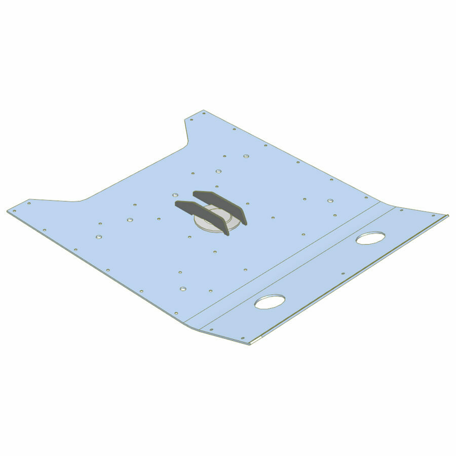 5TH WHEEL ASSEMBLY, 5/16" STEEL, 30" PIN, 102 W, 5/8 K.P. GALVANIZED