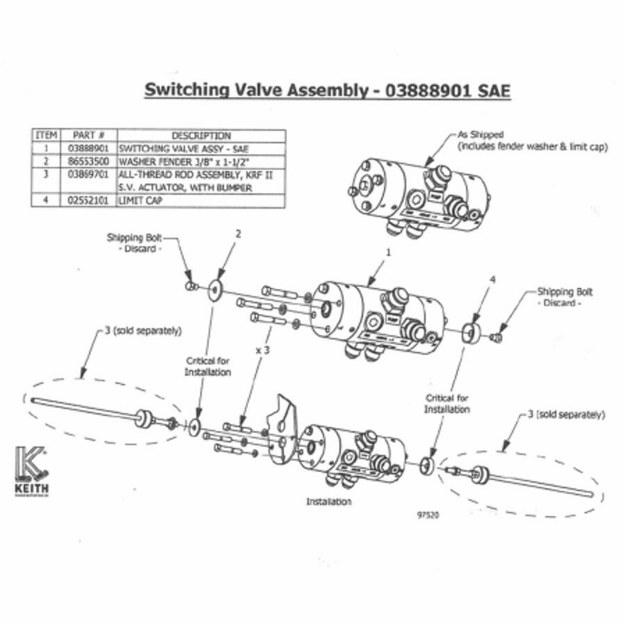 SWITCHING VALVE ASSEMBLY