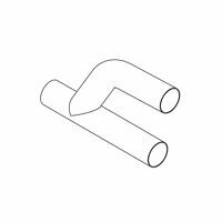 PIPE 4", Y-BRANCH ALUMINUM T40345F ALLEGHANY NO FLANGES NO MANF