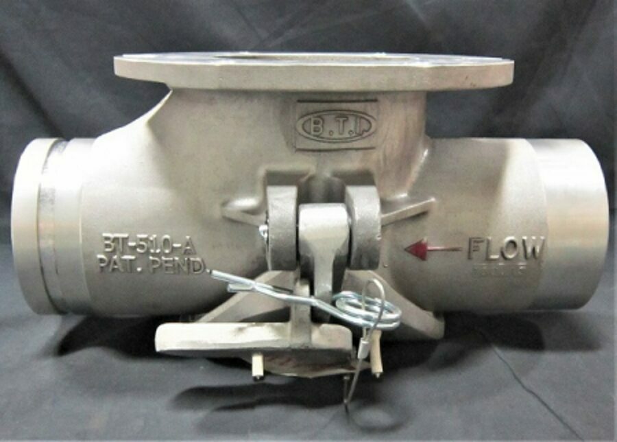 HOPPER TEE ALUMINUM 5X4 SIPHON FLOW BOTTOM DROP PLAIN X GROOVE